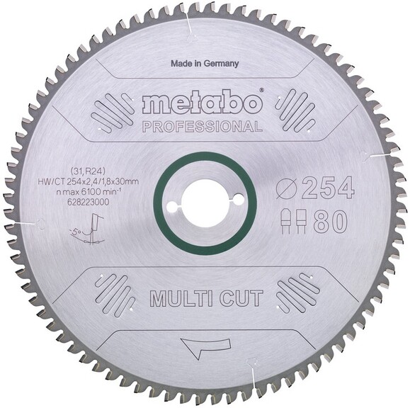 Пильний диск Metabo HW/CT 254x30 80 FZ/TZ 5 (628223000)