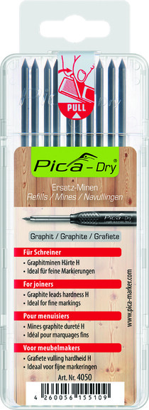 Стрижні запасні PICA для Dry спеціальна твердість Н графіт (4050/SB)