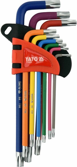Ключі Yato "TORX" Т10-Т50, Г-образні (YT-05633)