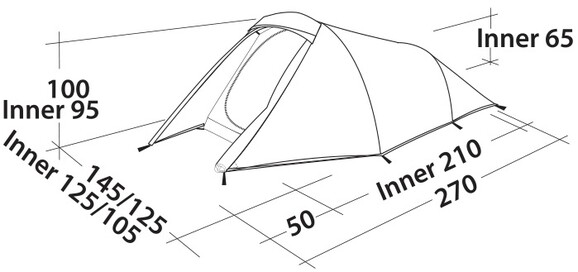 Палатка Easy Camp Energy 200 Teal Green (928298) изображение 6