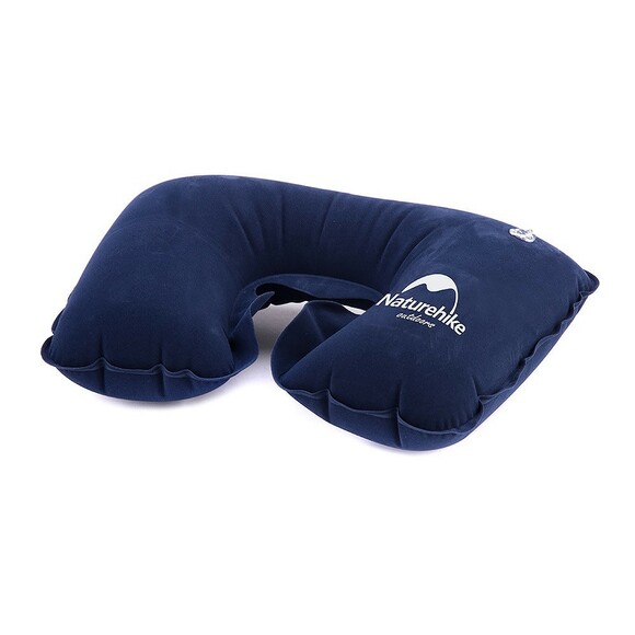 Надувна подушка Naturehike Inflatable Travel Neck Pillow NH15A003-L dark blue (6927595718414)