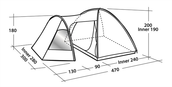 Палатка Easy Camp Eclipse 500 (43264) изображение 7