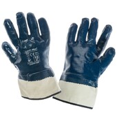 Перчатки защитные Lahti Pro покрытие нитрил , манжет крага (хлопок, полиэстер, нитрил) синие 10 (L220510K)