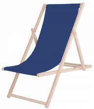 Шезлонг (кресло-лежак) деревянный для пляжа, террасы и сада Springos (DC0001 NB)