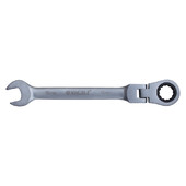 Ключ рожково-накидний Sigma з тріскачкою та шарніром 16 мм CrV Satine (6022661)