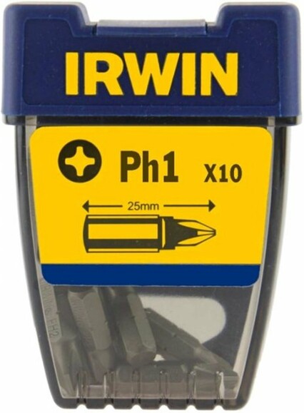 Биты Irwin Phillips Insert Bit 25мм PH1 10шт (10504330)