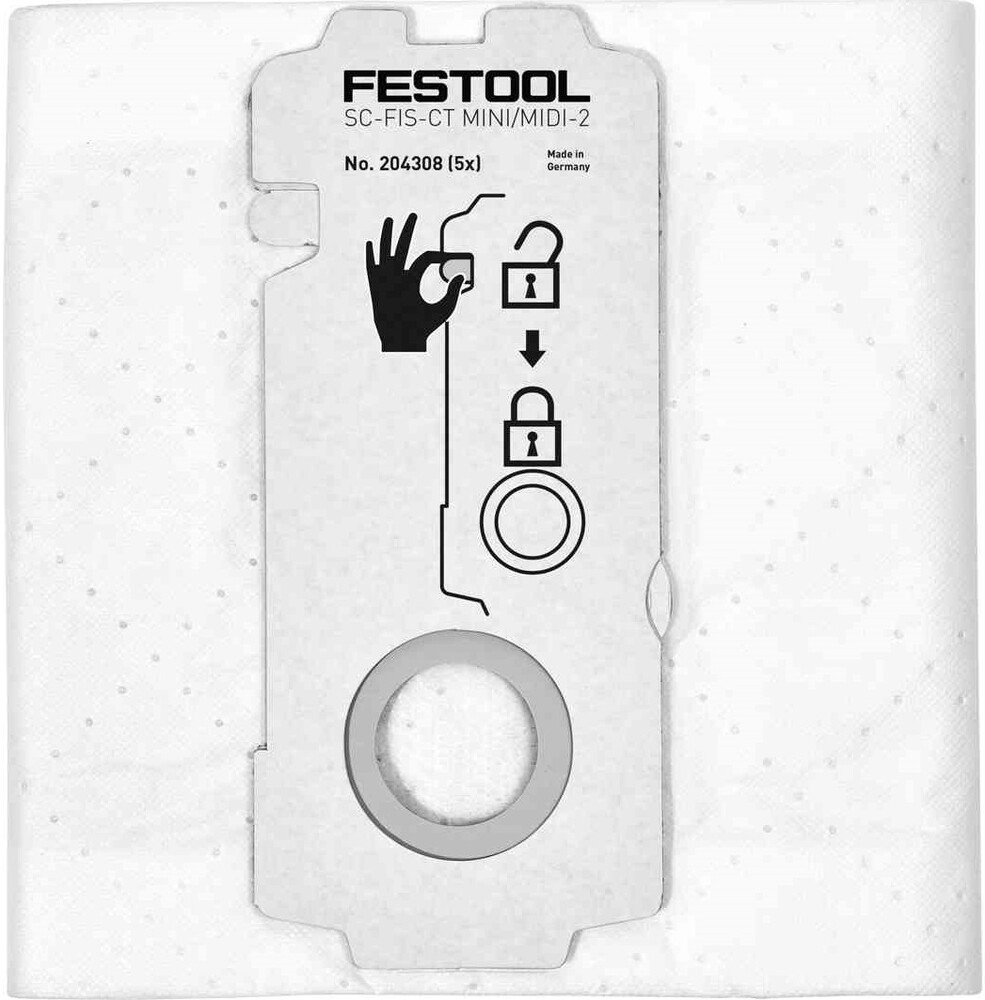 

Мешок-пылесборник Festool SELFCLEAN SC-FIS-CT MINI/MIDI-2/5/CT15 (204308)