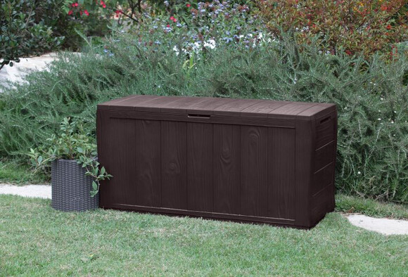 Ящик для садового инвентаря Keter Sherwood 270 л, коричневый (7290106922723) изображение 5