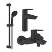 Набор смесителей для ванной комнаты Grohe QuickFix Start Black 3 в 1 (UA303301MQ) (CV032749)