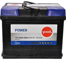 Автомобильный аккумулятор Vesna Power 12В, 60 Ач (415 162)