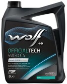 Моторное масло WOLF OFFICIALTECH 5W-30 C4, 5 л (8308512)