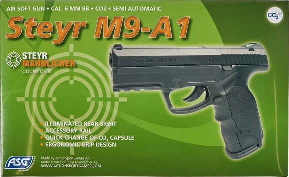 Пистолет страйкбольный ASG Steyr M9-A1 CO2, калибр 6 мм (2370.43.48) изображение 6
