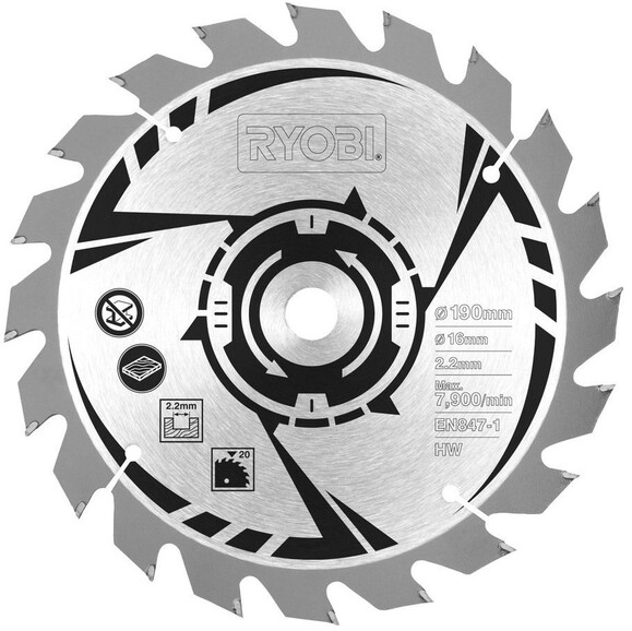 Пила дискова Ryobi RCS1400-K2B (5133002926) фото 6