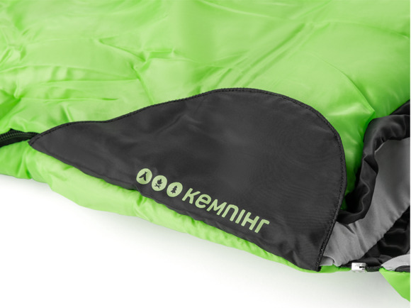 Спальний мішок Кемпінг Peak 200L з капюшоном зелений (4823082714995) фото 5