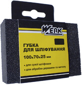 Губка для шлифования Werk К80, 100x70x25 мм (68009)