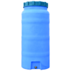 Пластиковая емкость Пласт Бак 100 л, вертикальная, голубая (00-00012428)