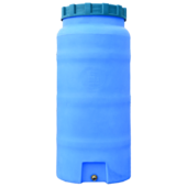 Пластиковая емкость Пласт Бак 100 л, вертикальная, голубая (00-00012428)