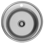 Кухонна мийка Kroner KRP Satin-510, 0.8 мм (CV022770)