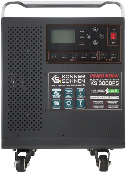Электростанция портативная Konner&Sohnen KS 3000PS изображение 3