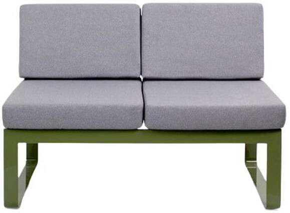 Двухместный диван OXA desire, центральный модуль, зеленый оникс (40030007_14_54)  изображение 3