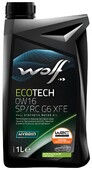 Моторное масло WOLF ECOTECH 0W-16 SP/RC G6 XFE, 1 л (1047248)