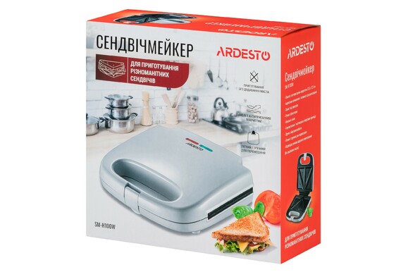 Бутербродница Ardesto SM-H100W изображение 5