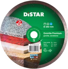 Алмазний диск Distar 1A1R 250x1,7x10x25,4 Granite Premium (11320061019)