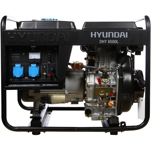 Дизельний генератор Hyundai DHY 6500L фото 2