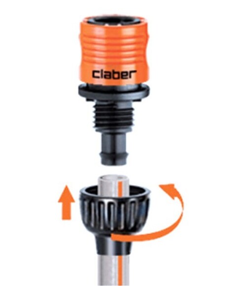 Коннектор Claber 9х13 мм, для поливочного шланга (81878) изображение 2