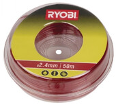 Леска для триммера Ryobi RAC105 2.4 мм 50 м красная (5132002642)
