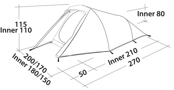 Палатка Easy Camp Energy 300 Gold Red (928299) изображение 2