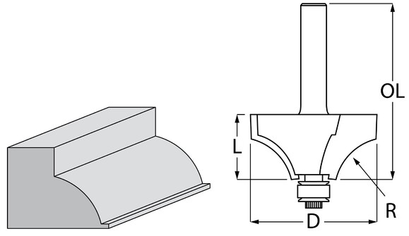 Фреза фигурная Makita D-48446 изображение 2