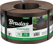 Бордюрная лента BRADAS WOOD BORDER 13 см х 10 м (коричневый), (OBWBR1013)