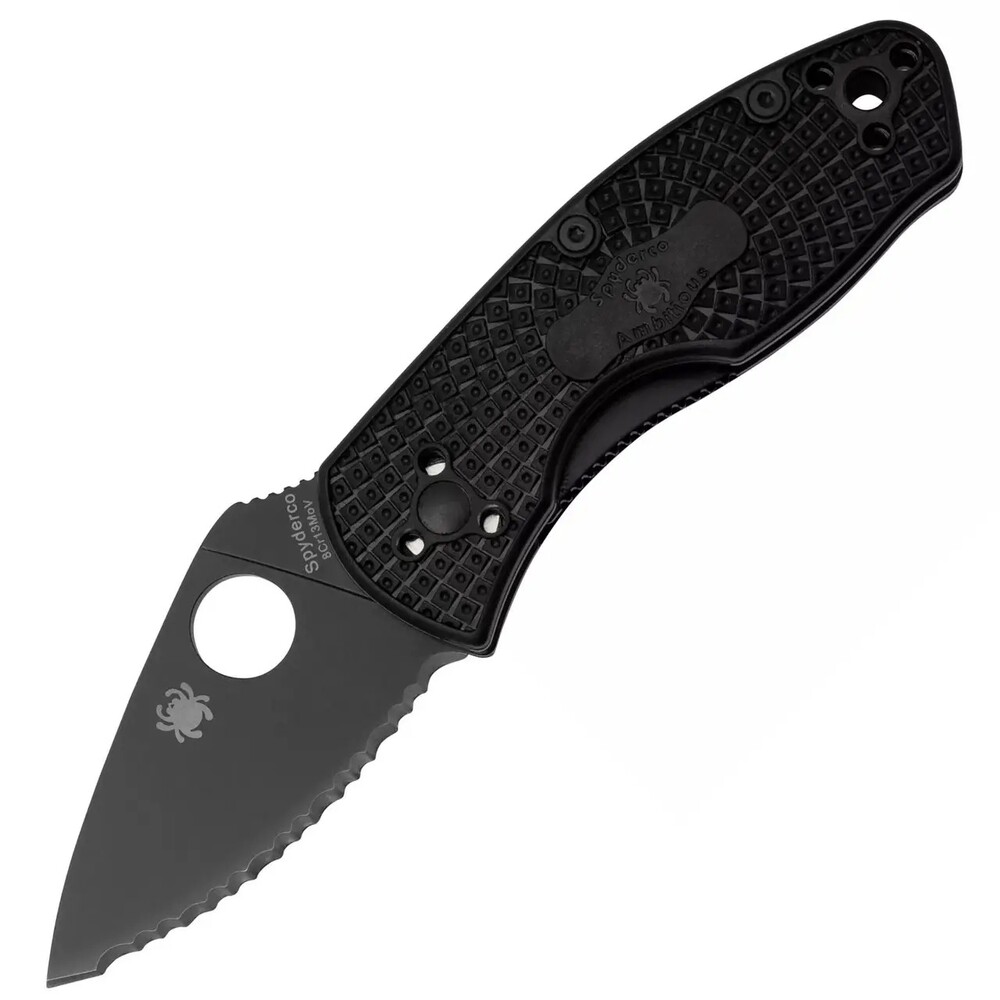 

Нож Spyderco Ambitious FRN Black Blade (87.15.44)