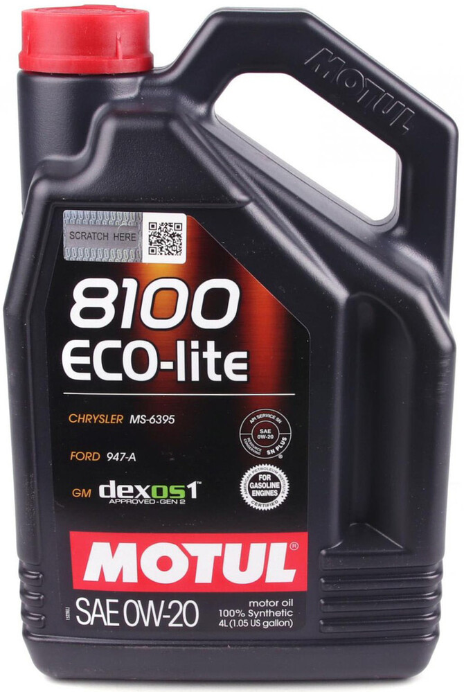 

Моторное масло Motul 8100 Eco-lite 0W20 4 л (108535)