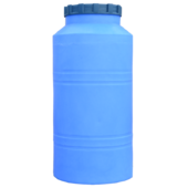 Пластикова ємність Пласт Бак 200 л вертикальна, блакитна (00-00012429)