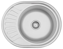 Кухонна мийка Kroner KRP Satin-5745, 0.6 мм (CV022773)
