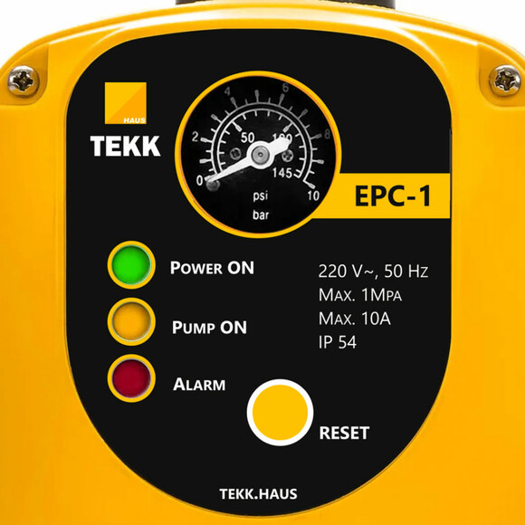 Автоматический контролер давления TEKK HAUS ЕРС-1 с розеткой и вилкой (1001048) изображение 3