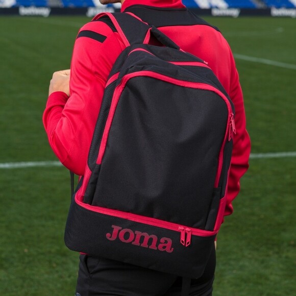 Рюкзак спортивний Joma ESTADIO III (чорно-червоний) (400234.106) фото 3