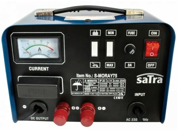 Пускозарядное устройство SATRA, 6/12 V (S-MORAY75) изображение 2