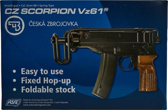 Пистолет-пулемет страйкбольный ASG CZ Scorpion Vz61, калибр 6 мм (2370.43.49) изображение 8
