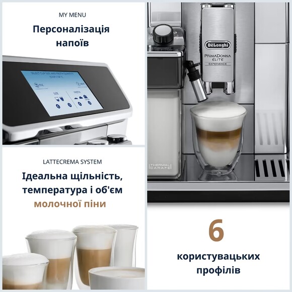 Кофемашина Delonghi PrimaDonna Elite (ECAM 650.85.MS) изображение 18