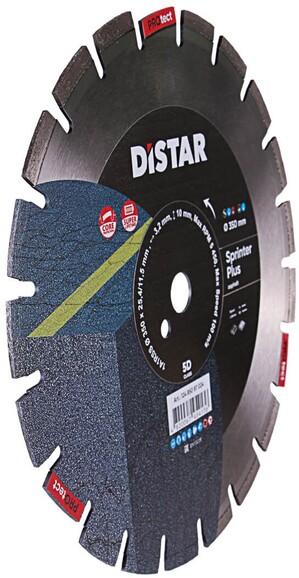Алмазный диск Distar 1A1RSS/C1S-W 350x3,2/2,2x10x25,4-21 F4 Sprinter Plus (12485087024) изображение 2