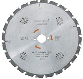 Пильний диск Metabo 315х2,8/1,8х30мм, Z = 20FZ TKHS315 (628015000)