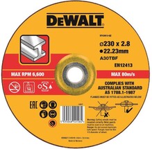 Круг отрезной DeWALT 230х3.0х22.23 мм по металлу (DT43913)