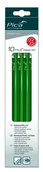 Олівець муляра PICA Classic 541 твердий 30 см (541/30-10) фото 2