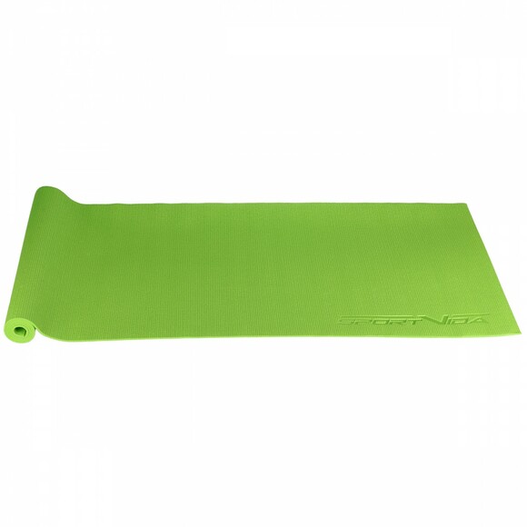 Килимок для йоги та фітнесу SportVida Green PVC 4 мм (SV-HK0050) фото 2