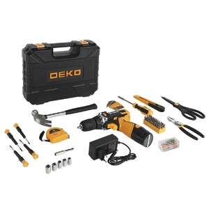 Акумуляторний шуруповерт Deko DKCD12FU-LI + набор 104 инструментов в кейсе (LP12182) фото 4