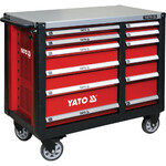 Шкаф-тележка для инструментов YATO 1000x1130x570 мм с 12 шухлядами (YT-09003)