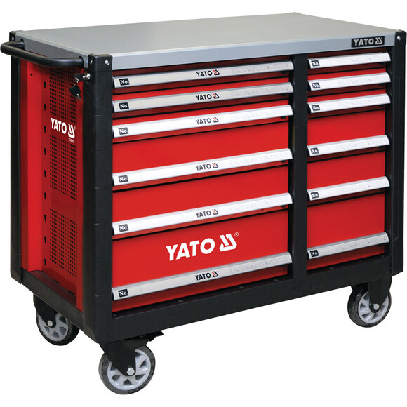 Шафа-візок для інструментів YATO 1000x1130x570 мм з 12 шухлядами (YT-09003)